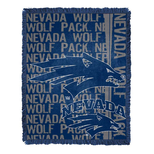 Nevada Wolf Pack Double Play Jacquard Throw Blanket by The Northwest Group