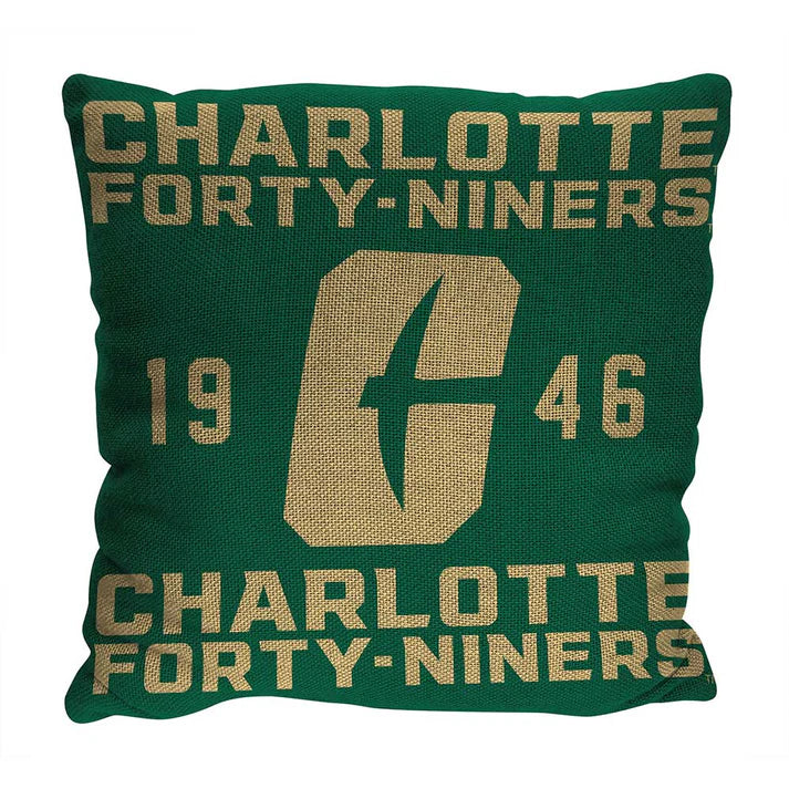 North Carolina {UNC} Charlotte 49ers Stacked Pillow by The Northwest Group