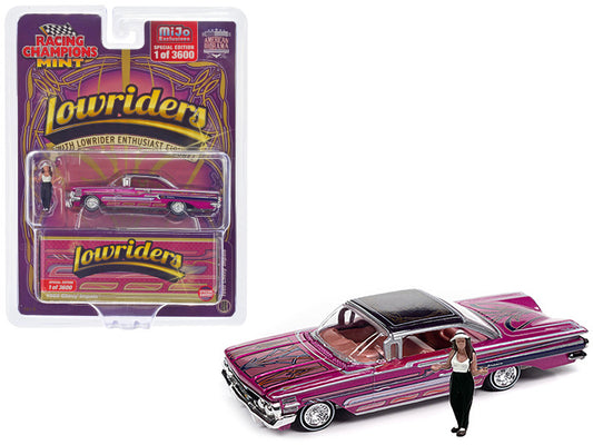 1960 Chevrolet Impala Lowrider: Hot Pink Metallic Diecast Car, Limited to 3600 worldwide.