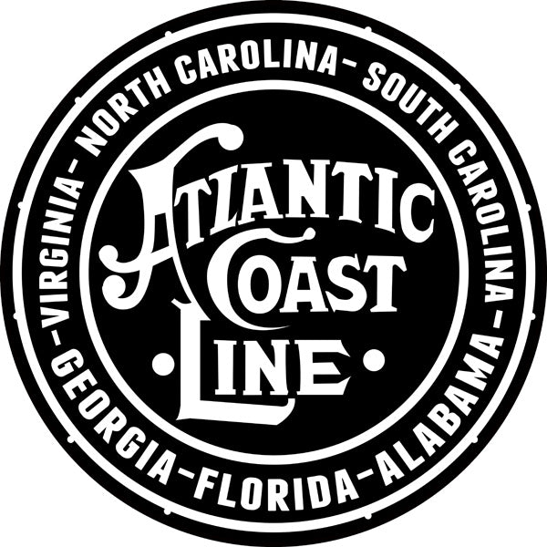 Atlantic Coast Line Route Railway 14" Round Metal Sign - RG462