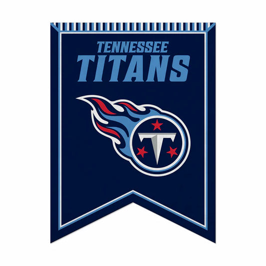 Tennessee Titans 18" x 24" Rafter Felt Pennant with team colors and graphics, officially licensed by the NFL.