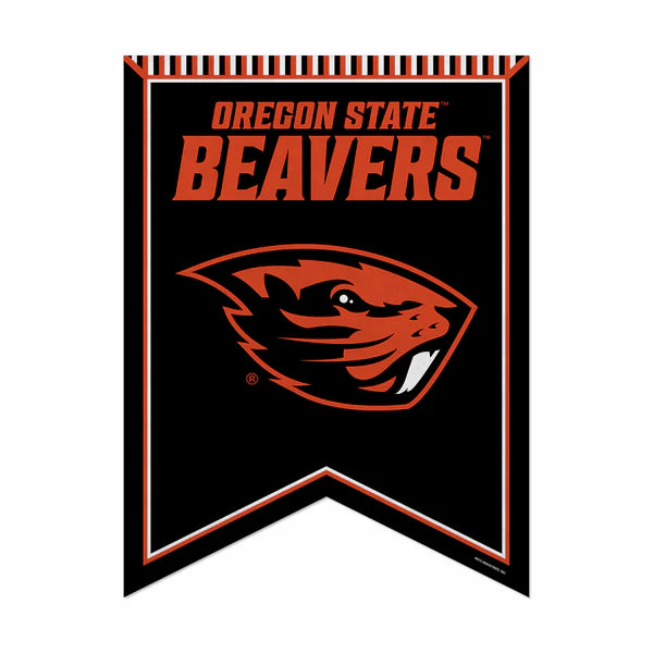 Oregon State Beavers 18" x 24" rafter felt pennant banner with team colors and graphics, officially licensed NCAA.