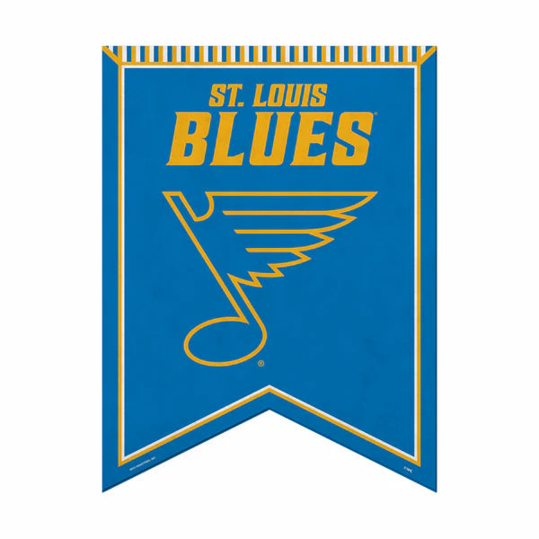 St. Louis Blues NHL felt rafter pennant banner, 18x24 inches, official team colors, hockey fan décor