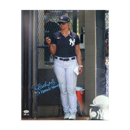 Rachel Balkovec New York Yankees Autographed 16" x 20" Photo with Inscription - JSA Authentication
