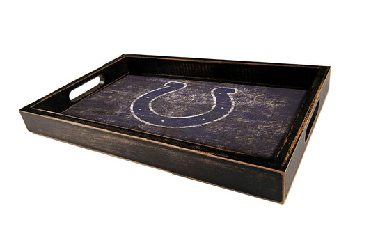 Indianapolis Colts Distressed Logo Serving Tray by Fan Creations