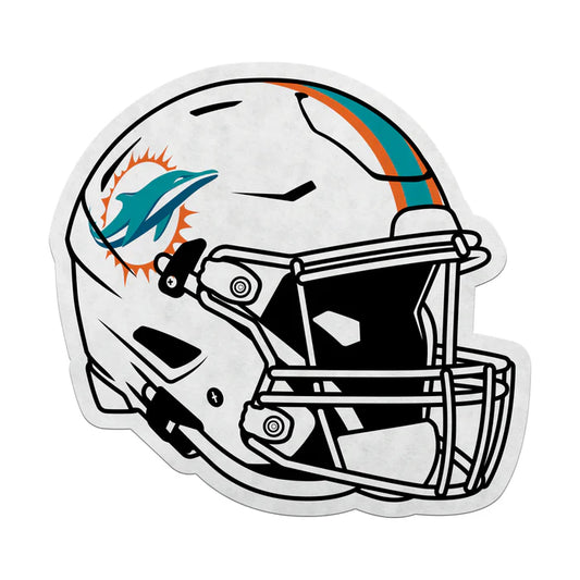 Miami Dolphins Helmet Shape Cut Pennant by Rico