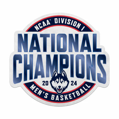 UConn Huskies 2024 NCAA Men's Basketball National Champions Shape Cut Pennant by Rico