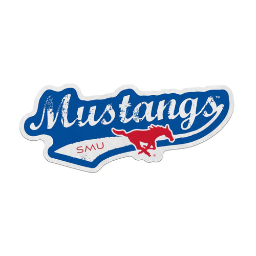 Southern Methodist Mustangs Distressed Shape Cut Pennant by Rico