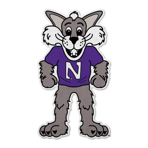 Northwestern Wildcats Mascot Shape Cut Pennant by Rico