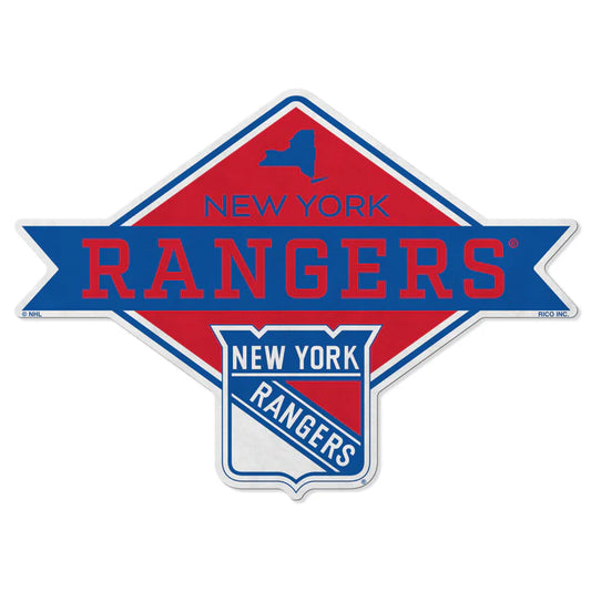 New York Rangers Shape Cut Pennant - Diamond Design by Rico