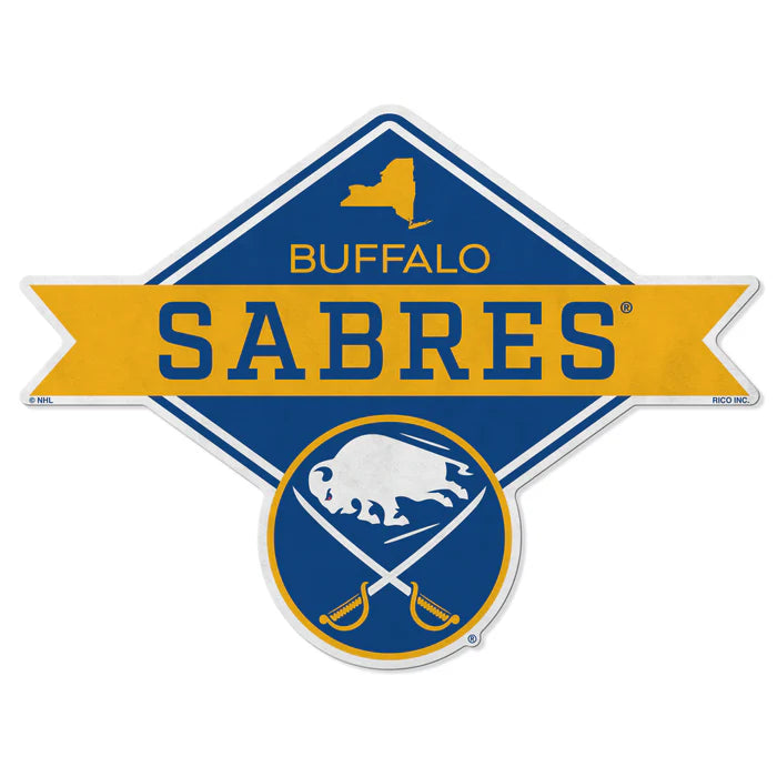 Buffalo Sabres Shape Cut Pennant - Diamond Design by Rico