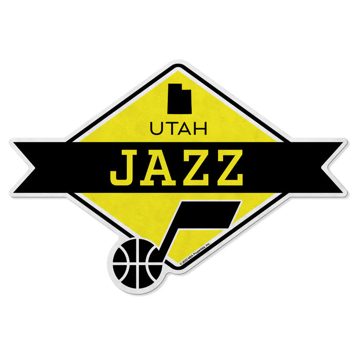 Utah Jazz Shape Cut Pennant - Diamond Design by Rico