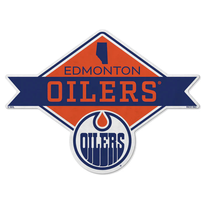 Edmonton Oilers Shape Cut Pennant - Diamond Design by Rico