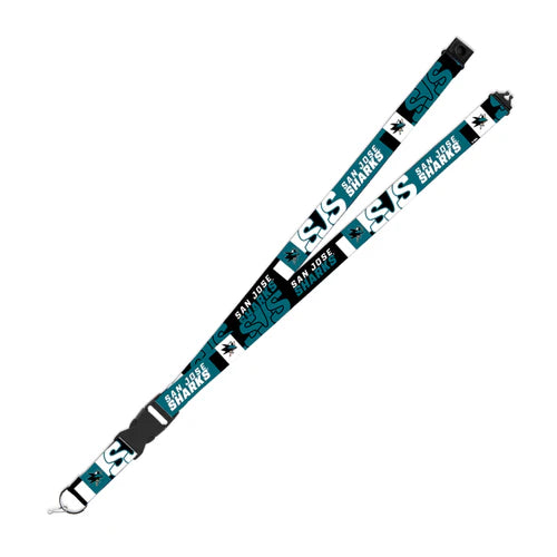 San Jose Sharks Flash Lanyard - Safety Breakaway by Rico Industries