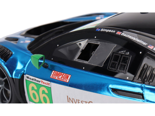 Acura NSX GT3 EVO22 #66 "Gradient Racing" IMSA GTD "24 Hours of Daytona" (2022) 1/18 Model Car by Top Speed