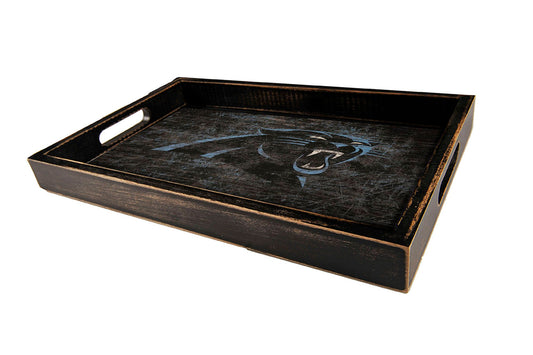 Carolina Panthers Distressed Logo Serving Tray by Fan Creations