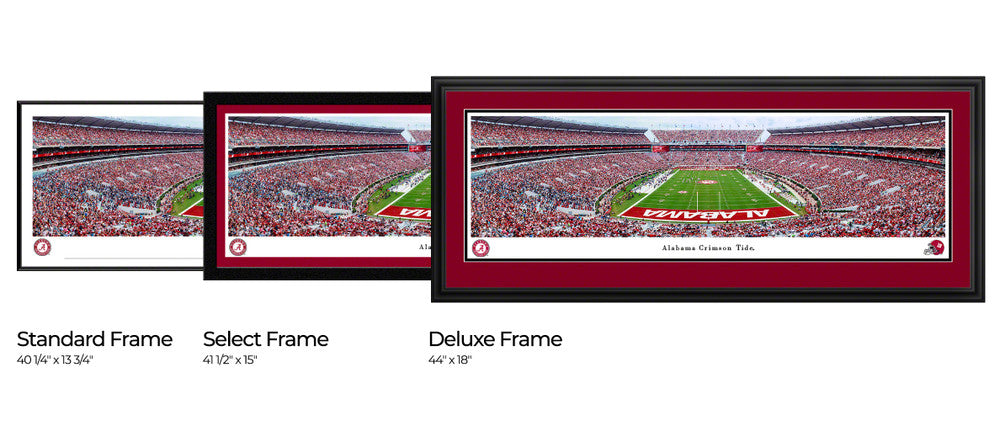 Alabama Crimson Tide Panoramic Picture - End Zone at Bryant-Denny Stadium Wall Decor by Blakeway Panoramas