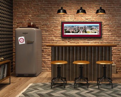 Alabama Crimson Tide Fan Cave Decor - Bryant-Denny Stadium Exterior Panoramic Picture by Blakeway Panoramas