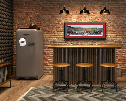 Arkansas Razorbacks Baseball Panoramic Picture - Baum-Walker Stadium at George Cole Field Fan Cave Decor by Blakeway Panoramics