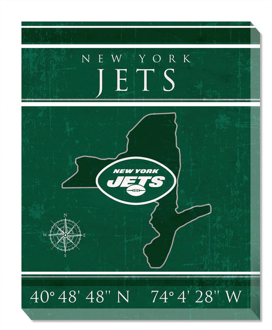 New York Jets 16" x 20" Canvas Sign by Fan Creations