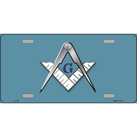 Masons Logo 6" x 12" Metal License Plate Tag LP-107