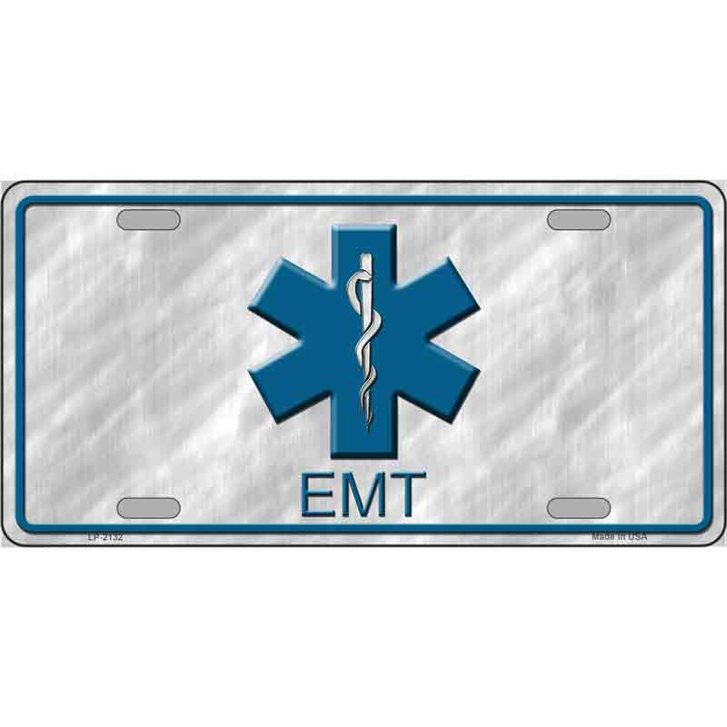 EMT 6" x 12" Metal License Plate Tag LP-2132