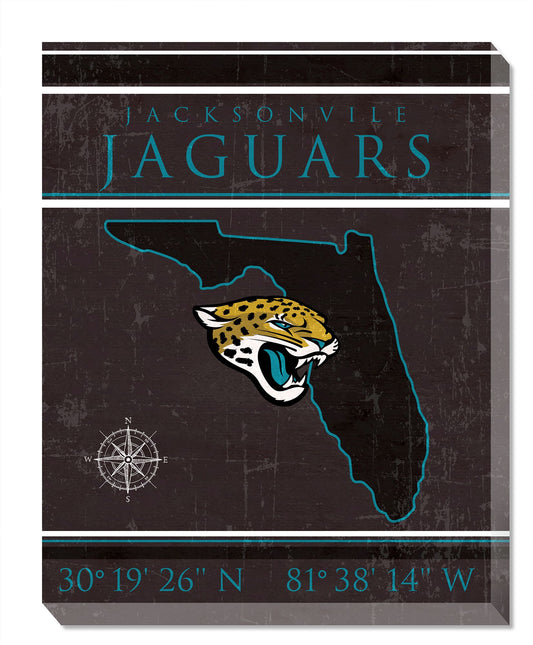 Jacksonville Jaguars 16" x 20" Canvas Sign by Fan Creations