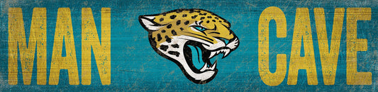 Jacksonville Jaguars Distressed Man Cave Sign by Fan Creations