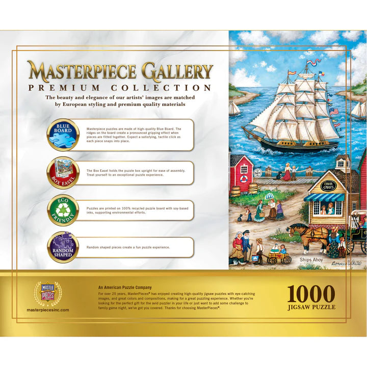 Masterpiece Gallery - Ships Ahoy 1000 Piece Jigsaw Puzzle by Masterpieces