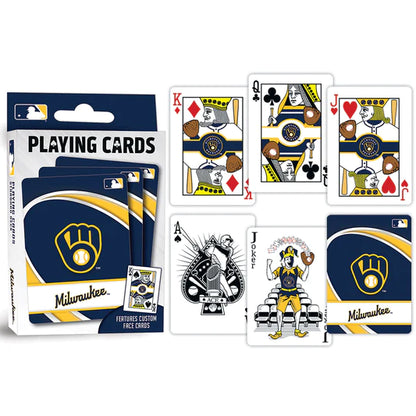 Milwaukee Brewers Playing Cards - 54 Card Deck by Masterpieces