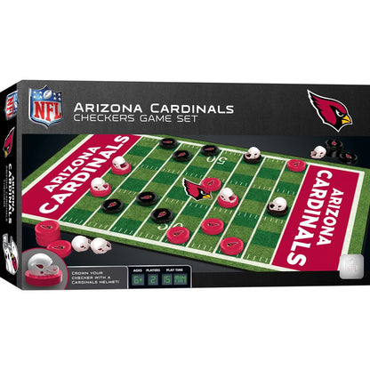 Arizona Cardinals NFL Checkers Board Game by MasterPieces for ages 6+, 2 players, officially licensed and brand new.