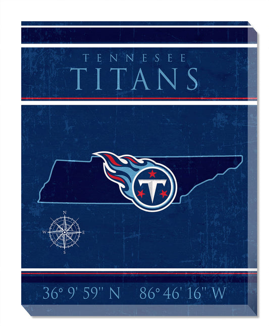 Tennessee Titans 16" x 20" Canvas Sign by Fan Creations