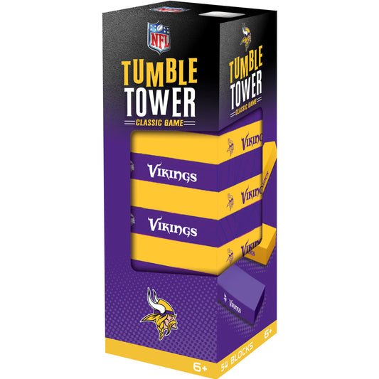 Minnesota Vikings Wood Tumble Tower Game by Masterpieces