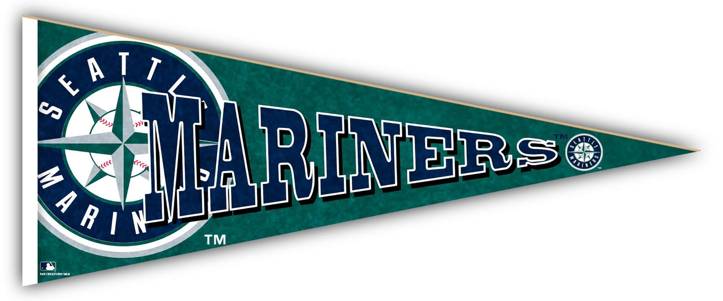 Seattle Mariners 24" Wood Pennant by Fan Creations