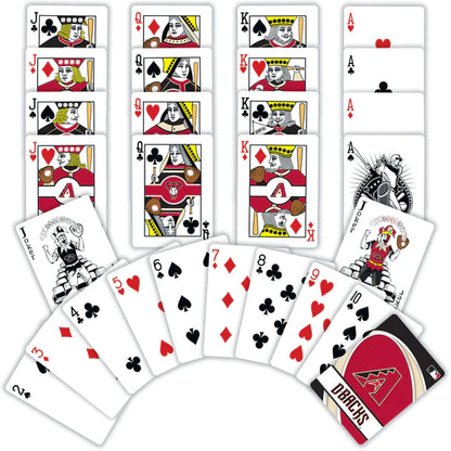 Arizona Diamondbacks Playing Cards - 54 Card Deck by Masterpieces