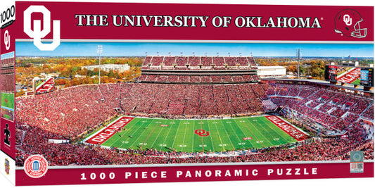 Oklahoma Sooners Panoramic Stadium 1000 Piece Puzzle - Center View by Nasterpieces