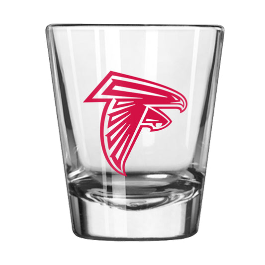 Atlanta Falcons 2oz NFL Classic Shot Glass with weighted base and bold team gameday graphics.