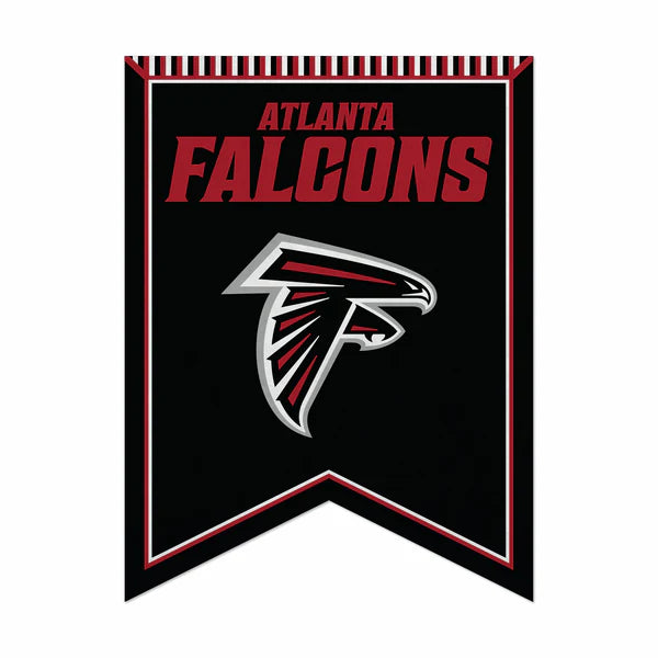 Atlanta Falcons 18" x 24" Rafter Felt Pennant with team colors and graphics, officially licensed by the NFL.