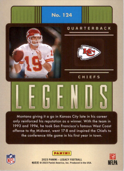 2023 Panini Legacy #124 Joe Montana Football Card {NM-MT}