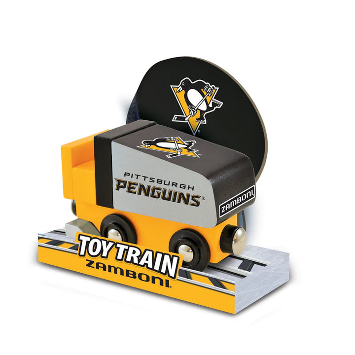 Pittsburgh Penguins Wooden Toy Zamboni Train Engine by Masterpieces