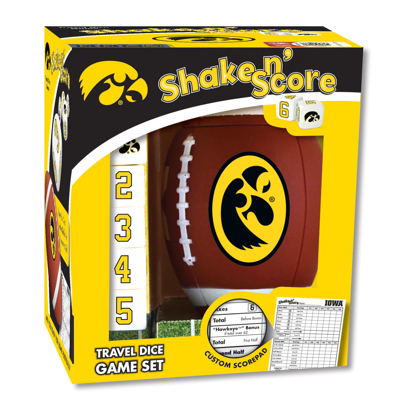 Iowa Hawkeyes Shake n Score Dice Game by MasterPieces