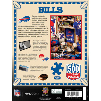 Buffalo Bills - Locker Room 500 Piece Jigsaw Puzzle by Masterpieces