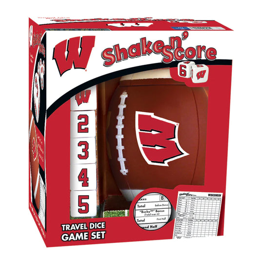 Wisconsin Badgers Shake n Score Dice Game by MasterPieces