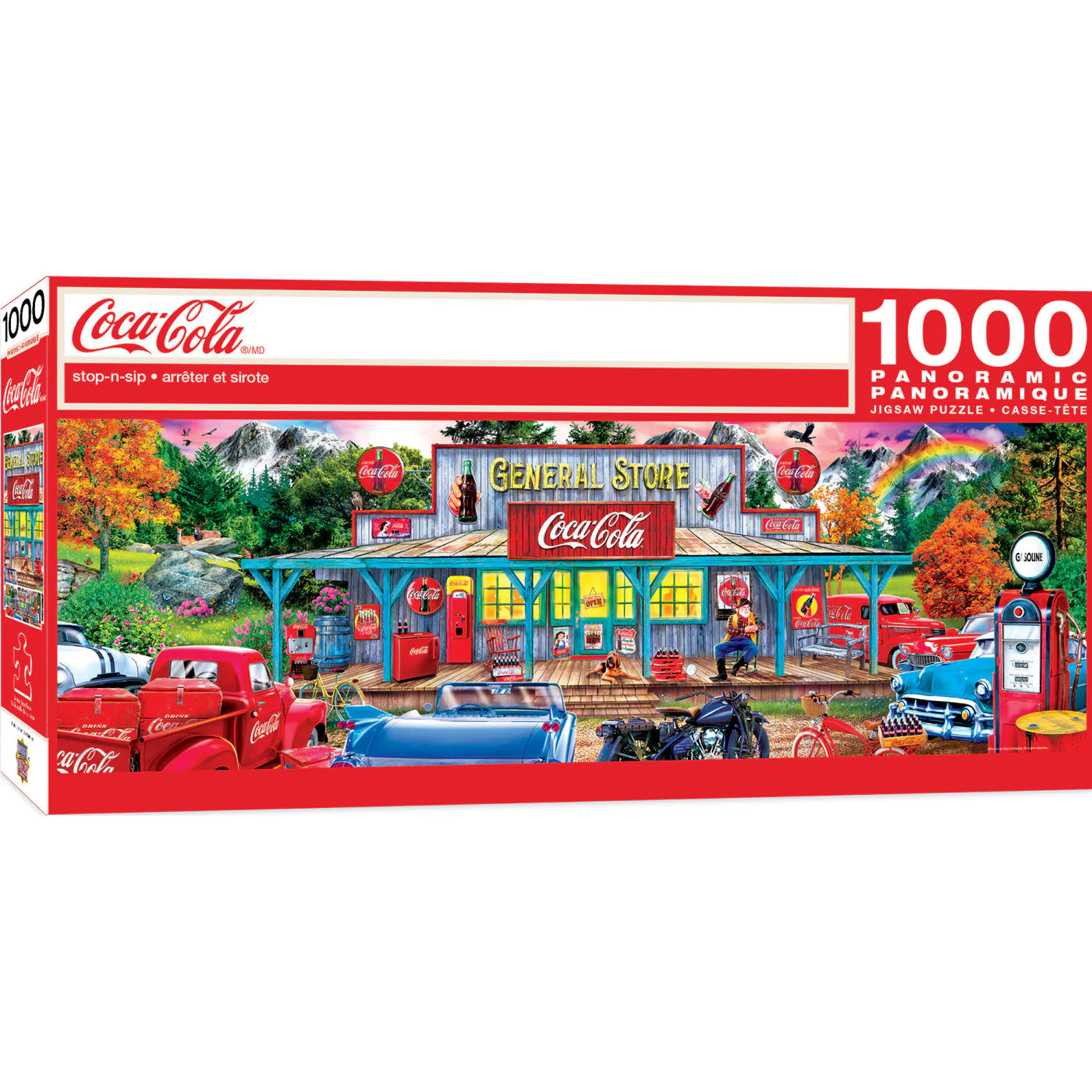 Coca-Cola - Stop-n-Sip 1000 Piece Panoramic Jigsaw Puzzle by Masterpieces