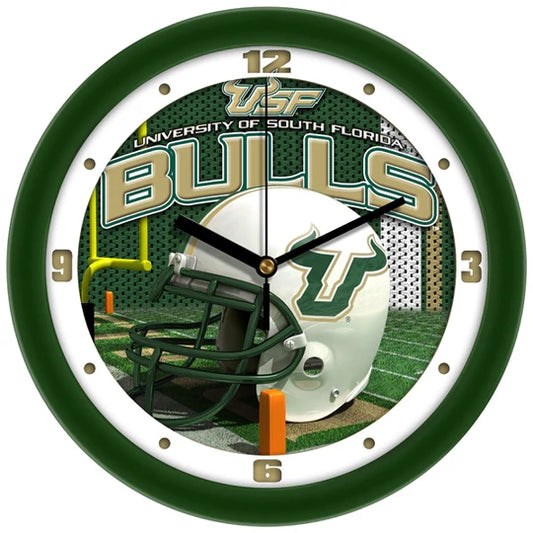 South Florida Bulls 11.5" Football Helmet Design Wall Clock by Suntime