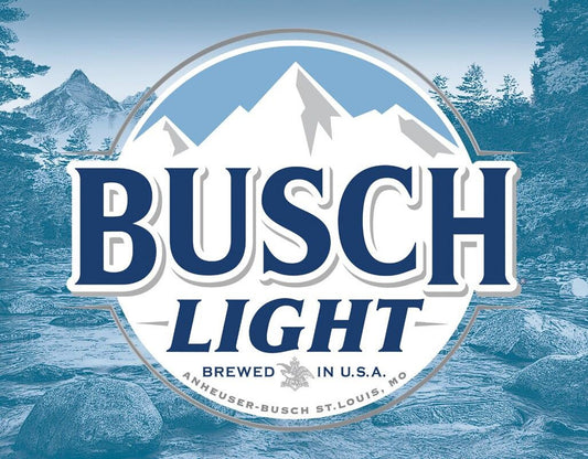 Busch Light Logo 16" x 12.5" Metal Tin Sign - 2431