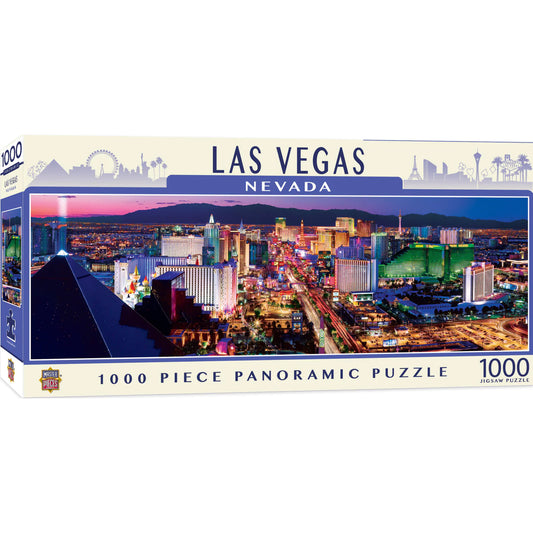 Las Vegas 1000 Piece Panoramic Jigsaw  Puzzle by Masterpieces