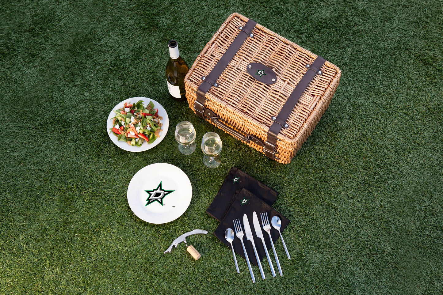 Dallas Stars  - Champion Picnic Basket by Picnic Time