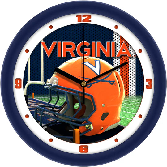Virginia Cavaliers 11.5" Football Helmet Design Wall Clock by Suntime