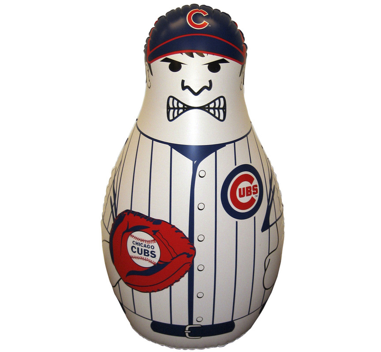 Chicago Cubs MLB Tackle Buddy Punching Bag, 40" tall, durable vinyl, official team logo, bounce-back action for ages 3+.